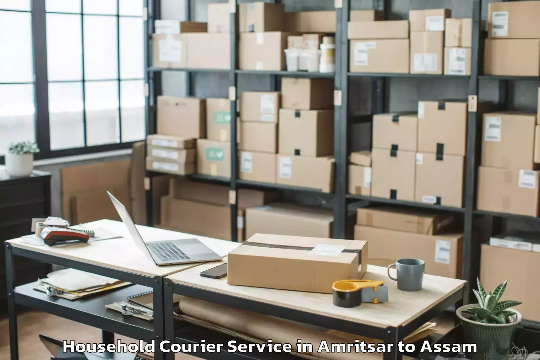 Professional Amritsar to Samaguri Household Courier